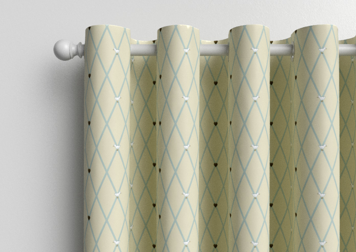 Puddle Down, Trellis Shell - Made to Measure Curtains - Image 12